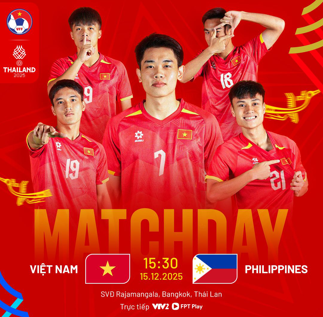 Link xem trực tiếp U22 Việt Nam và U22 Philippines, bán kết SEA Games 33


